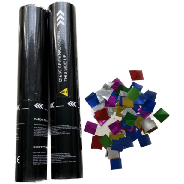 Metallic Electronic Confetti Cannon